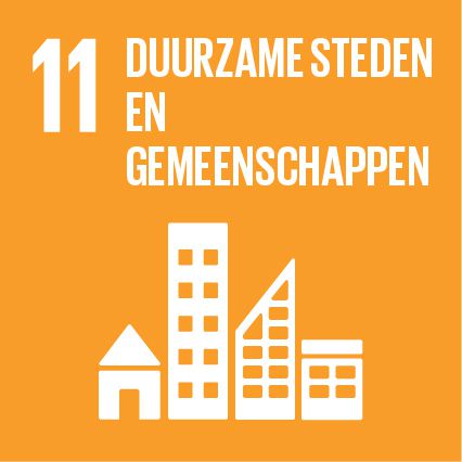 Logo SDG 11 Duurzame steden